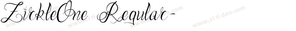 ZirkleOne Regular字体转换